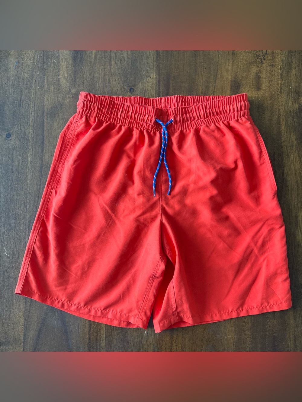 Old Navy Men's Swim Trunks Size S Orange Mesh Lined Pool Beach Lifeguard